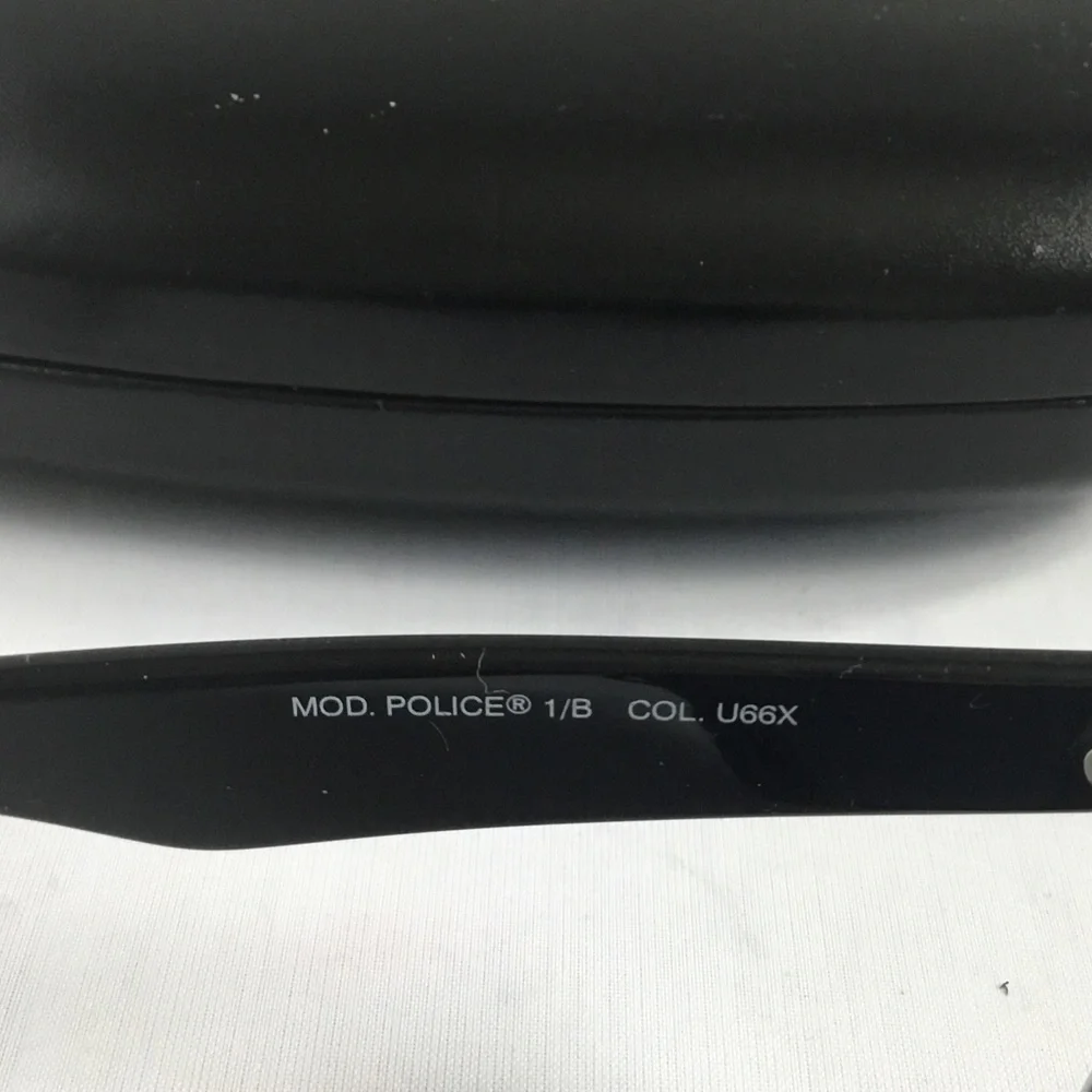 Police Dark Blue Sunglasses with Black Lenses